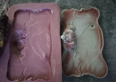 翻模專用縮合型模具硅膠為什么會變黃？